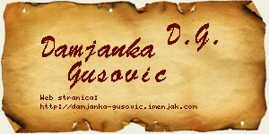 Damjanka Gušović vizit kartica